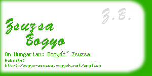 zsuzsa bogyo business card